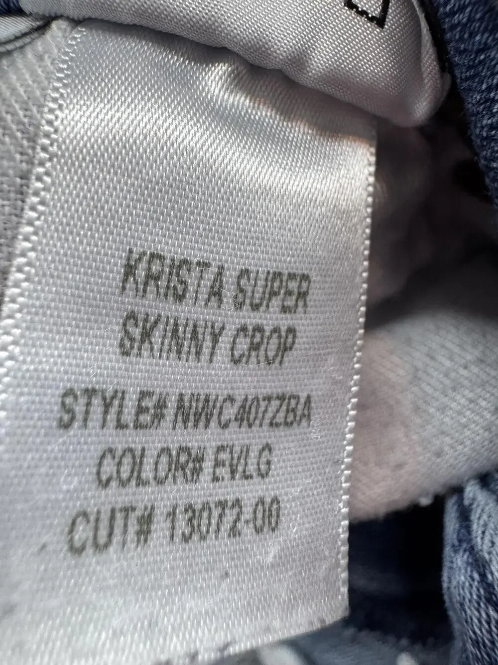 Hudson Krista Super Skinny Crop Jeans Womens 27 Light Wash Blue Mid Rise Denim